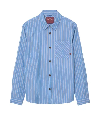 mos mosh gallery - MMGDavid Spring Stripe Shirt light blue - Gr. - M