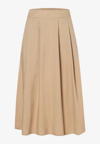 MORE & MORE - Baumwollrock beige - Gr. - 44