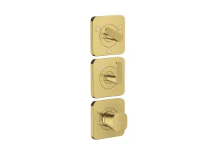 Hansgrohe Thermostat Modul 380/120 Unterputz FS Axor Citterio C 3 Verbr.Cubic polished gold optic  49711990