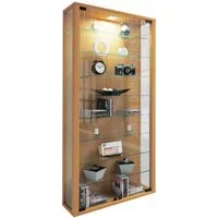 VCM Hängevitrine Wandvitrine Vitrosa mit Glastüren und Glasböden, Glasvitrine hängend, Modern und platzsparend, Hängeschrank