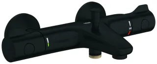 GROHE Thermostat-Wannenbatterie Grohtherm 800 102203 Wandm. eigensicher matt black, 1022032430 1022032430