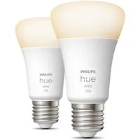 Philips Hue LED-Leuchtmittel White E27 Doppelpack 2x1050lm 75W, E27, 2 St., Warmweiß