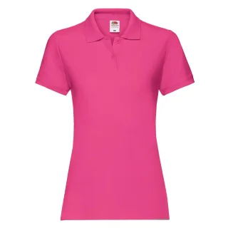Fruit of the Loom - "Premium" Poloshirt für Damen (Fuchsie)