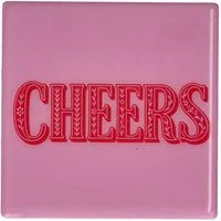 Giftcompany Platzset Love Tiles Untersetzer Cheers rosa 11x11cm