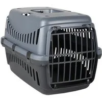 DOGI Hunde-Transportbox Hunde Katzen Box Haustier-Tragbox Hundebox, mit Gitterklappe/Tür vorne, mit Luftlöchern