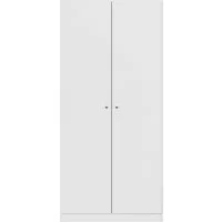 rauch Kleiderschrank Schrank Garderobe Garderobenschrank Putzschrank Wäscheschrank BERGHEIM (Breite/Höhe/Tiefe: 91/197/54 cm) viel Stauraum, abschließbar mit insgesamt 4 Schlüsseln MADE IN GERMANY