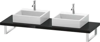 Duravit L-Cube Konsole Schwarz Hochglanz 800x550x45 mm - LC103C04040 LC103C04040
