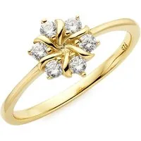 Firetti Fingerring Schmuck, Geschenk, Silberring gelbgolfarben vergoldet, mit Zirkonia (synth)