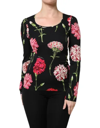 Bluse mit floralem Druck und langen Ärmeln