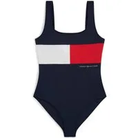 Tommy Hilfiger Swimwear Badeanzug mit quadratischem Ausschnitt, ungepolstert