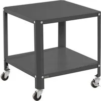 loft24 Beistelltisch Phoebe, Wohnzimmertisch auf Rollen, Nachttisch, Metall