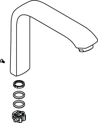 Hansgrohe Auslauf Waschtischmischer 230 chrom , 95974000 95974000