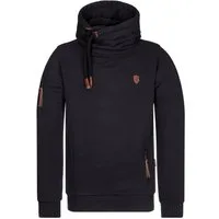 naketano T-Shirt Baumwolle Kapuze Sweat Streetwear Oversize Kängurutasche weich Herren (1-tlg) bequem, casual, vegan, unifarben, kuschelig, mit Kapuze, Alltag