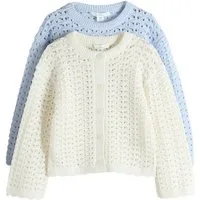 The Set Strickpullover The Set Häkelstrickjacke und Pullover, 2er-Pack (2-tlg)