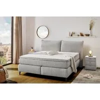 Jockenhöfer Gruppe Boxspringbett Hacienda, Breite 180cm,erhältlich in verschiedenen Farben, 7-Zonen-TTFK-Matratze, KS-Topper, verschiedene Härtegrade wählbar