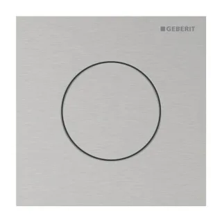 Geberit Typ 40 Urinal-Steuerung 116014FW1 pneumatisch, Round, gebürstet, easy-to-clean-beschichtet