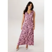 Aniston SELECTED Sommerkleid mit breiten Trägern zum Raffen