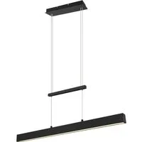 Reality Leuchten LED Pendelleuchte PAROS, mehrere Helligkeitsstufen, LED fest integriert, Warmweiß, über Wandschalter dimmbar, höhenverstellbar, up and down Beleuchtung