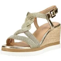 Regarde Le Ciel Regarde Le Ciel Sandalen Leder/Textil Keilsandalette