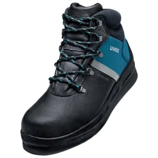 uvex 3 asphaltpro Sicherheitsschuhasphaltpro Schnürstiefel S3, schwarz/blau schwarz/blau 41 - 6559241