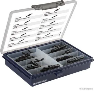 HERTH&BUSS Sortiment, Schlauchverbinder, 3, 4, 5, 6 mm schwarz - 54271300
