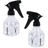 BAYLI Haarentwirrbürste 2er Set Sprühflasche Friseur 250ml Handsprüher für Haare Zerstäuber