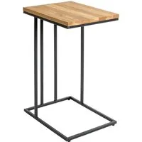 HAKU Beistelltisch Sofatisch, Wohnzimmertisch (1-St), rechteckig - aus Massivholz Braun B/T/H 35/46/68 cm