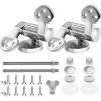 FELIXLEO WC-Sitz Toilettensitz Scharnier Ersatzteile Absenkautomatik Zinklegierung Set (2-St)