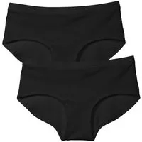 CALIDA Panty Benefit Women (2er Pack) Low-Cut, elastischer Single Jersey, weich