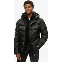 Superdry Steppjacke Hooded City Graphic Puffer Jkt mit lockerer Passform, aus Polyester und Kunstfaser in Webqualität