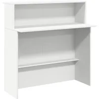 vidaXL Schreibtisch Empfangstresen Weiß 100 x 50 x 103,5 cm Holzwerkstoff