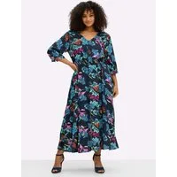 sheego by Joe Browns Etuikleid Kleid Kurzarm