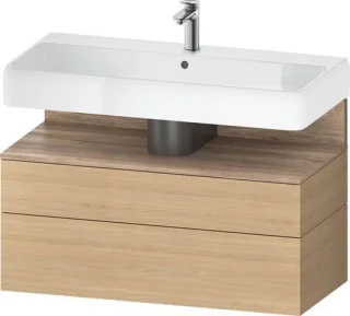Duravit Qatego Waschtischunterbau wandhängend Natur Eiche Matt 990x470x590 mm - QA4395055300000 QA4395055300000