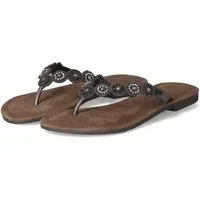 Lazamani LAZAMANI LA33772 PEWTER Damen Glattleder black Pantolette