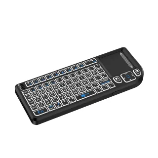 M15 Dual Mode Wireless Mini Keyboard Touchpad with 7 Color Backlit Rechargeable Type-C Red Laser Pointer Portable Multim