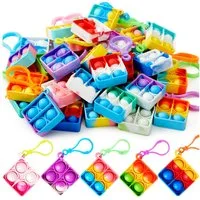 JOYIN Schlüsselanhänger Set JOYIN 30 Stück(Rund) Mitgebsel Kindergeburtstag Mini-Fidget-Spielzeug (30-tlg)