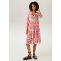 Aniston CASUAL Blusenkleid mit großflächigem Paisley-Druck