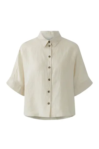Oui - Leinenbluse - Gr. - 38