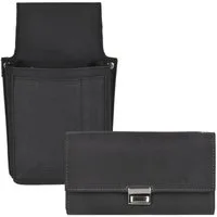 Greenburry Kellnerbörse Vintage Black (2-teilig), Set, Kellnertasche + Börse, Holster, Portemonnaie, schwarz