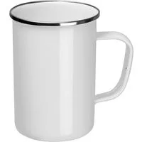 Macma Tasse Emaille Tasse / Füllvermögen: 550ml / Farbe: weiß