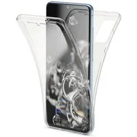 König Design Handyhülle Samsung Galaxy S20, Samsung Galaxy S20 Handyhülle Full-Cover 360 Grad Full Cover Transparent