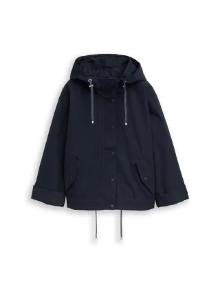Denim Tom Tailor - Ultralight Short Parka aus wasserabweisendem Material sky captain blue - Gr. - M