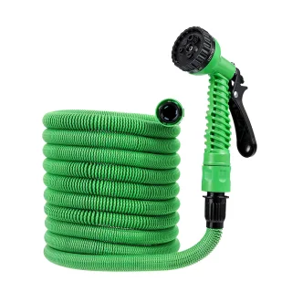 Drillpro LYF-1023 High-Pressure Expandable Water Pipe 6x9.5mm Latex Polyester Quick Connectors 1/2" 3/4" Faucet PP Spray