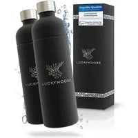 Luckymoose Wassersprudler Flasche Infinity, (für Aarke Carbonator 3, Phlips GoZero & Brita SodaOne), Spülmaschinenfest & ohne Ablaufdatum