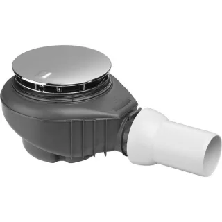 Viega Tempoplex Plus 6968 Ablaufgarnitur 836580 Ø 115 x 50 mm, Kunststoff, Haube verchromt, Bauhöhe 90mm