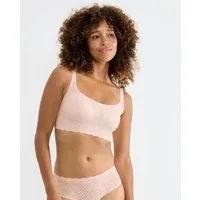 sloggi Bustier ZERO Feel Bliss mit herausnehmbaren, atmungsaktiven Pads und Stretch-Spitze