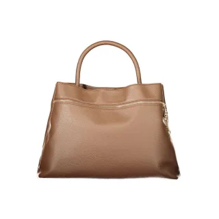 Karamell Handtasche mit Reißverschluss