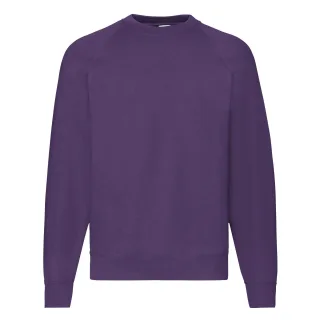 Fruit Of The Loom Herren Raglan-Ärmel Belcoro® Sweatshirt (lila)
