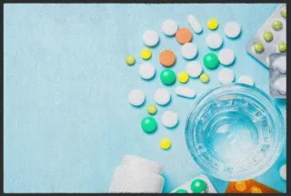 Fussmatte Apotheke 6138 | Größe: 60 cm x 45 cm