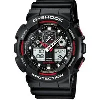 CASIO G-SHOCK Chronograph GA-100-1A4ER, Quarzuhr,Armbanduhr,Herrenuhr,digital, bis 20 bar wasserd.Resinarmband